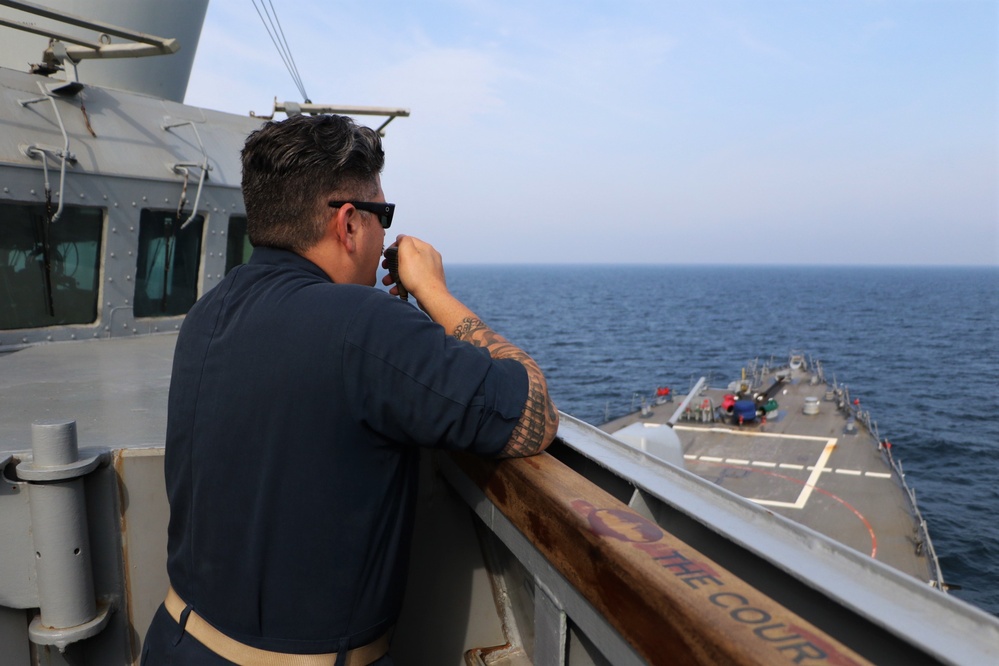 USS Paul Hamilton transits the Strait of Hormuz