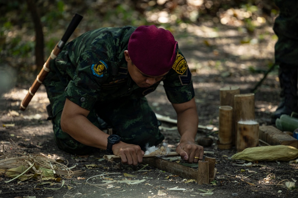 Task Force Ghost, Royal Thai Army attend Jungle Warfare Training during Cobra Gold 23