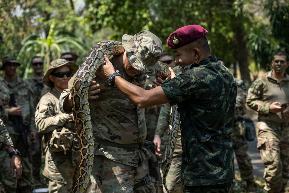 Task Force Ghost, Royal Thai Army attend Jungle Warfare Training during Cobra Gold 23