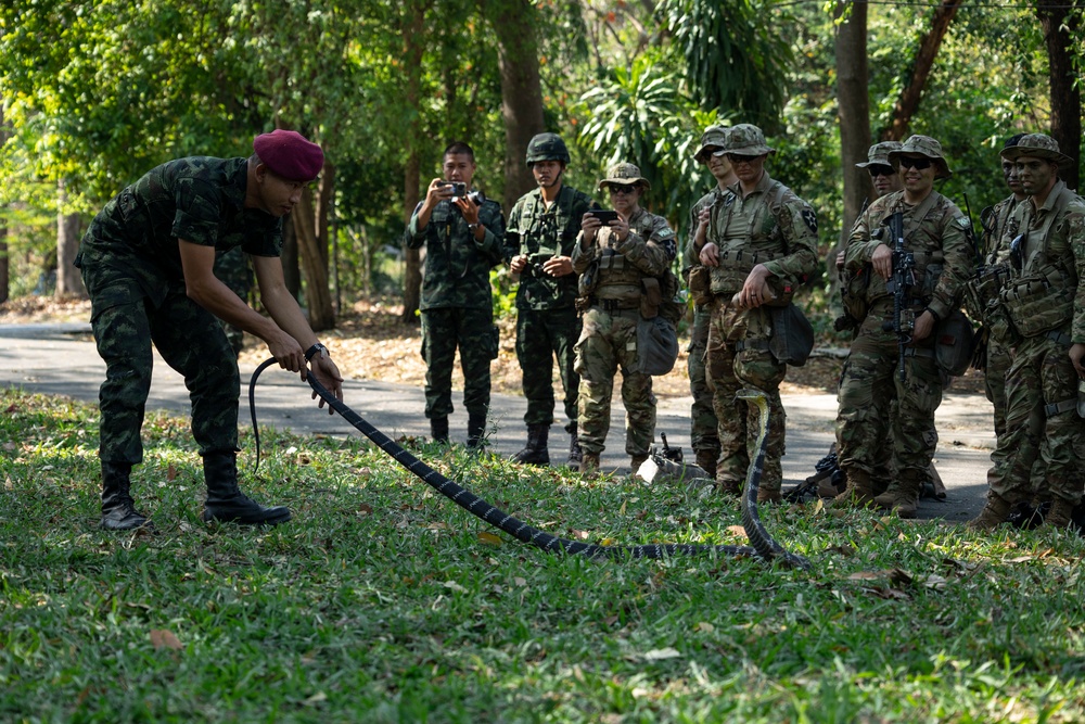 Task Force Ghost, Royal Thai Army attend Jungle Warfare Training during Cobra Gold 23