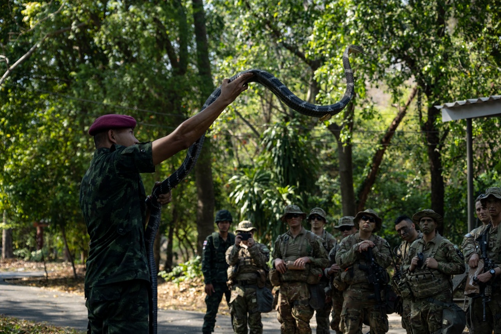 Task Force Ghost, Royal Thai Army attend Jungle Warfare Training during Cobra Gold 23