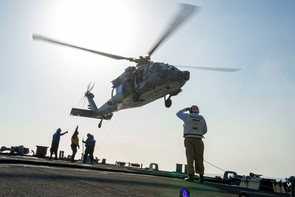 HSC 26, USS Paul Hamilton Flight Operations