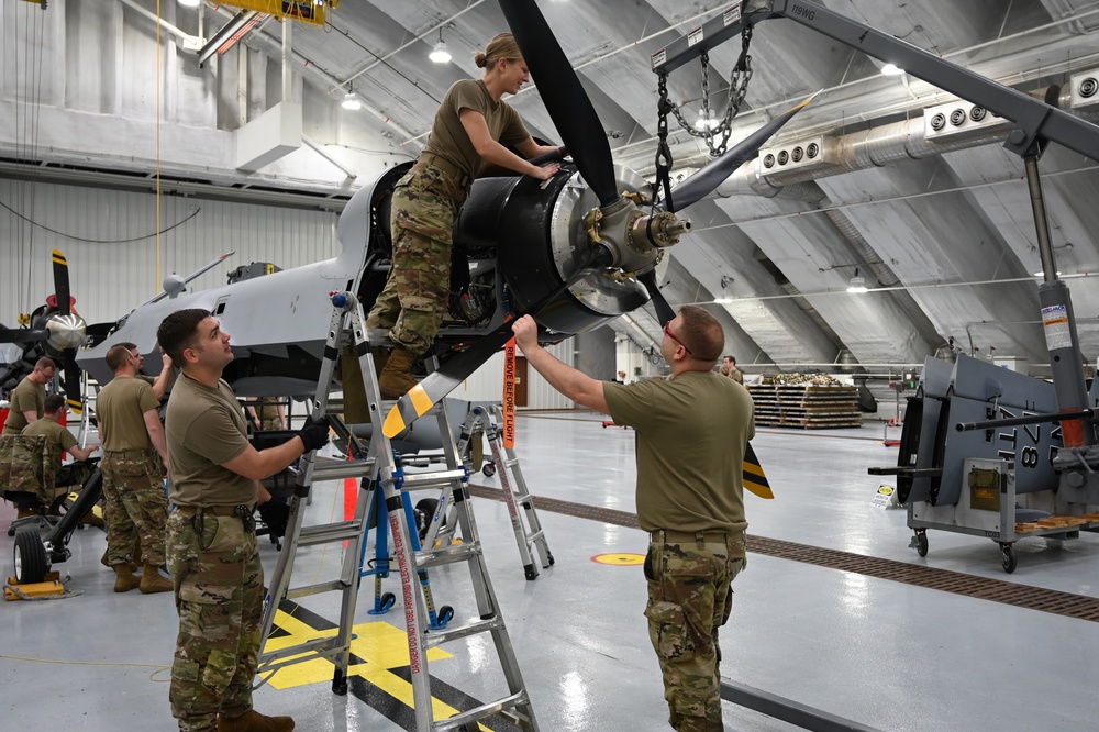 119th Wing members prepare MQ-9 Reaper for participation in Cope North 23