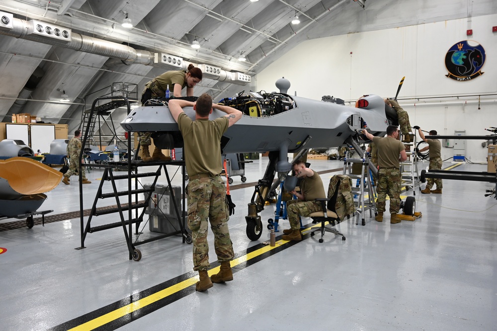 119th Wing members prepare MQ-9 Reaper for participation in Cope North 23