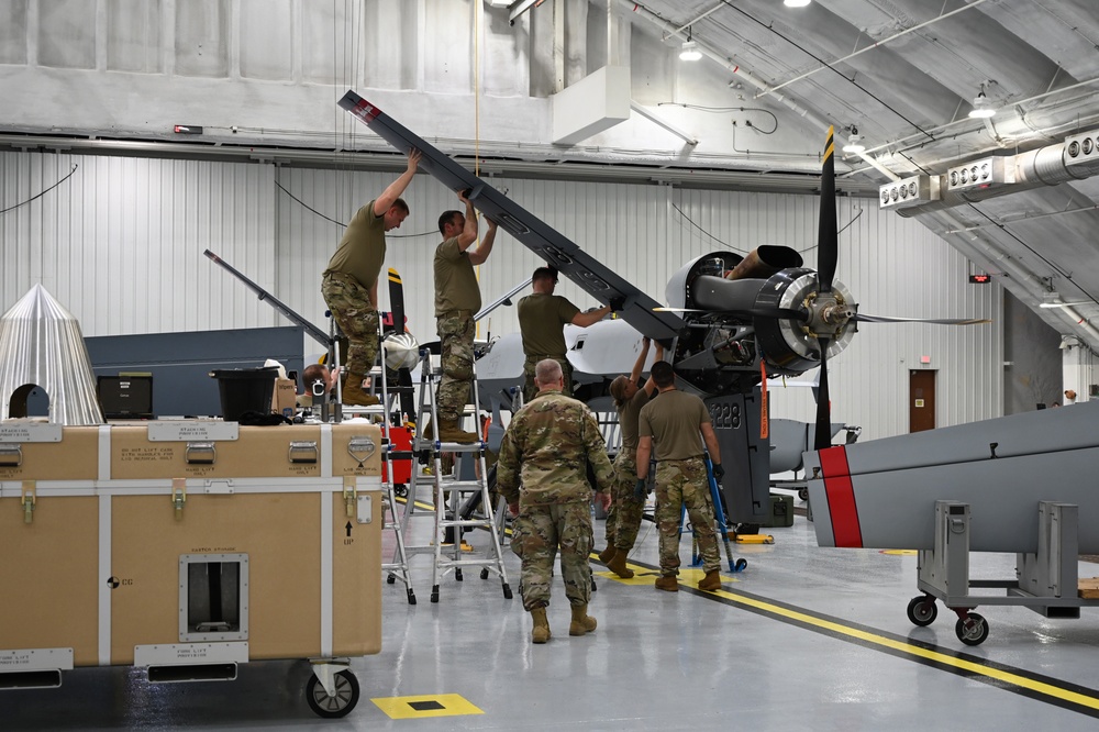 119th Wing members prepare MQ-9 Reaper for participation in Cope North 23