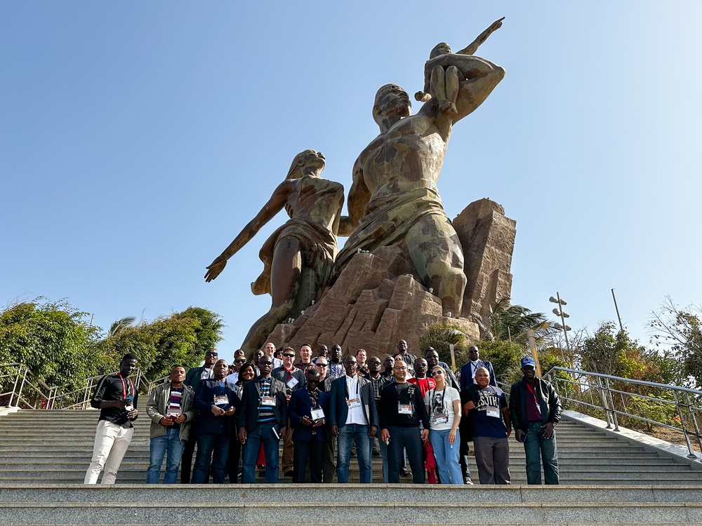 AACS 2023 Senior Enlisted Forum visit African Renaissance Monument