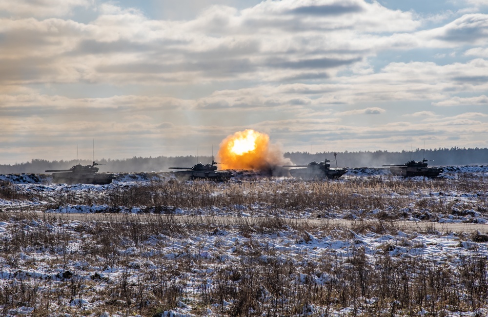 NATO eFP Battle Group Poland Displays Multinational Combined Fire Power