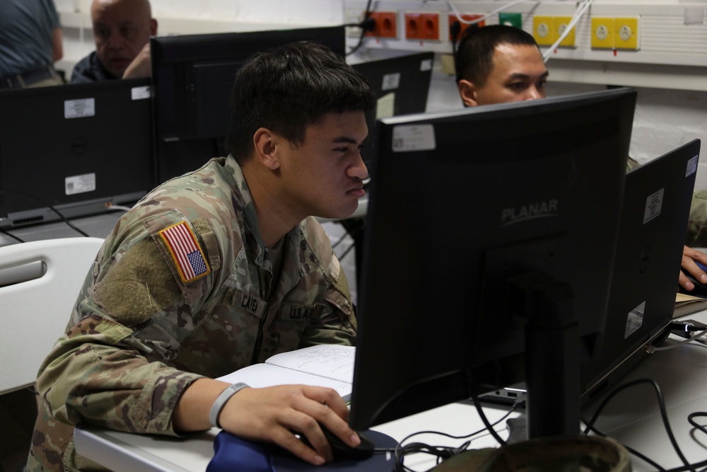 41st FAB Soldier Focuses During JMSC Hosted, JCATS Training