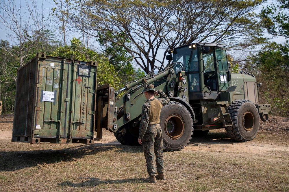 US Navy Corpsmen set up STP