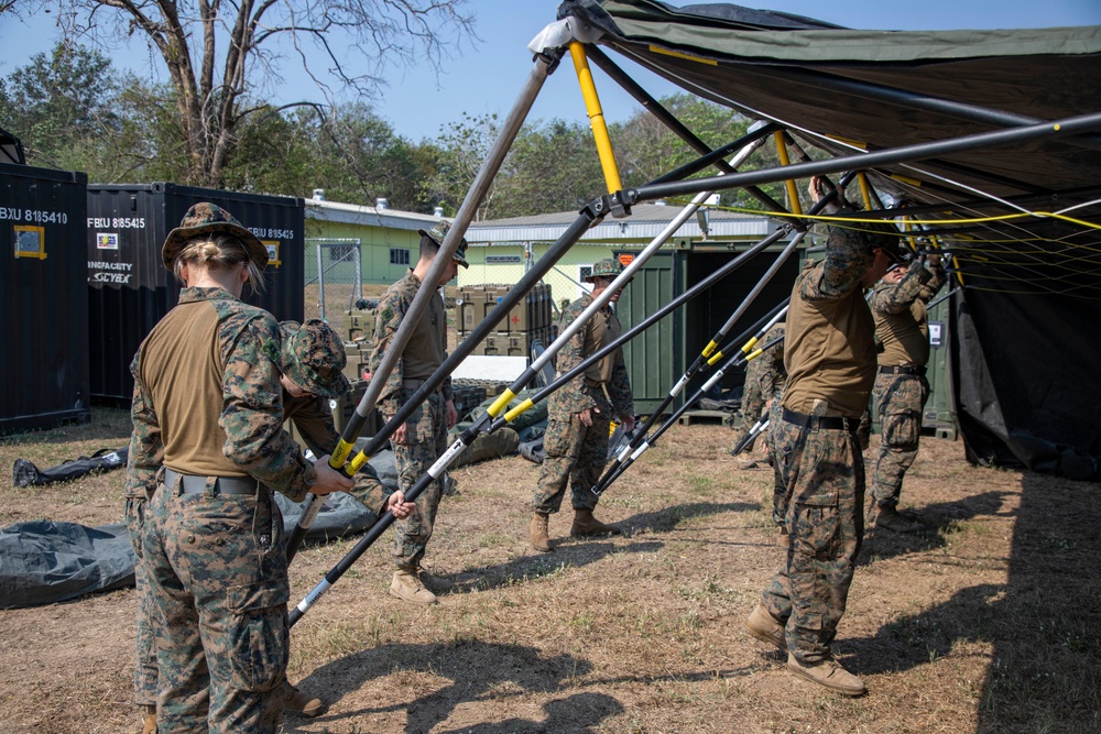 US Navy Corpsmen set up STP