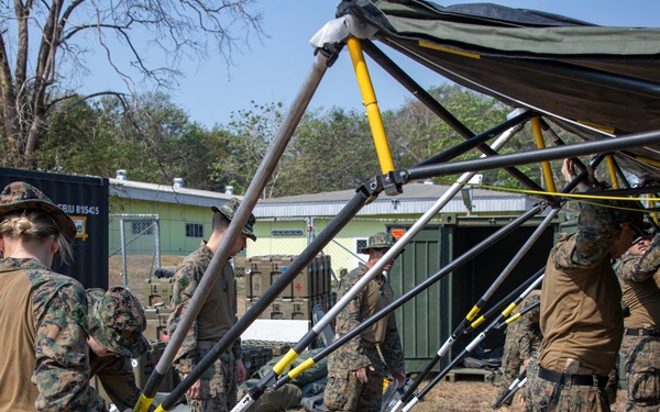 US Navy Corpsmen set up STP