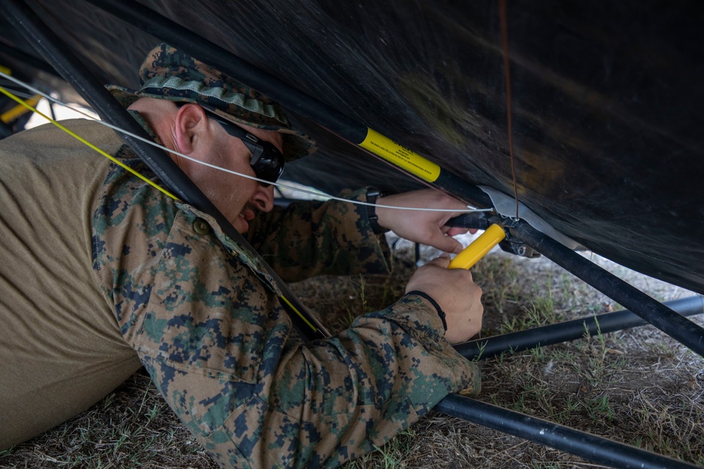 US Navy Corpsmen set up STP