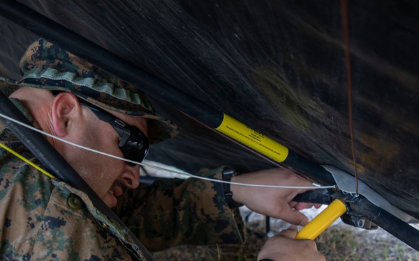 US Navy Corpsmen set up STP