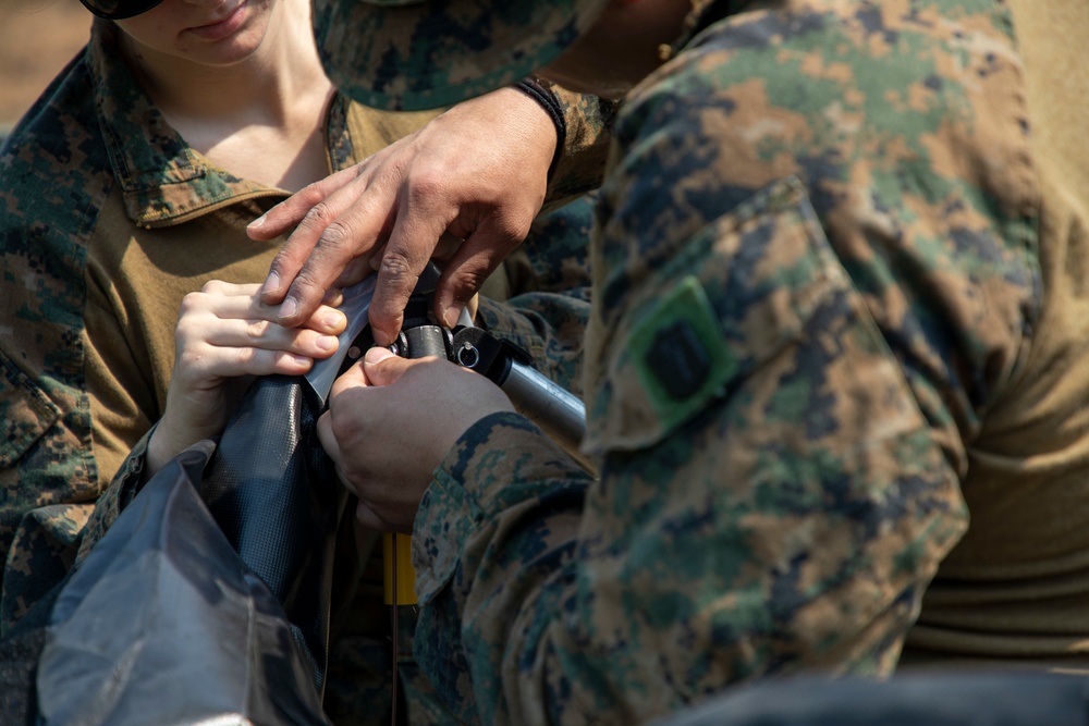 US Navy Corpsmen set up STP