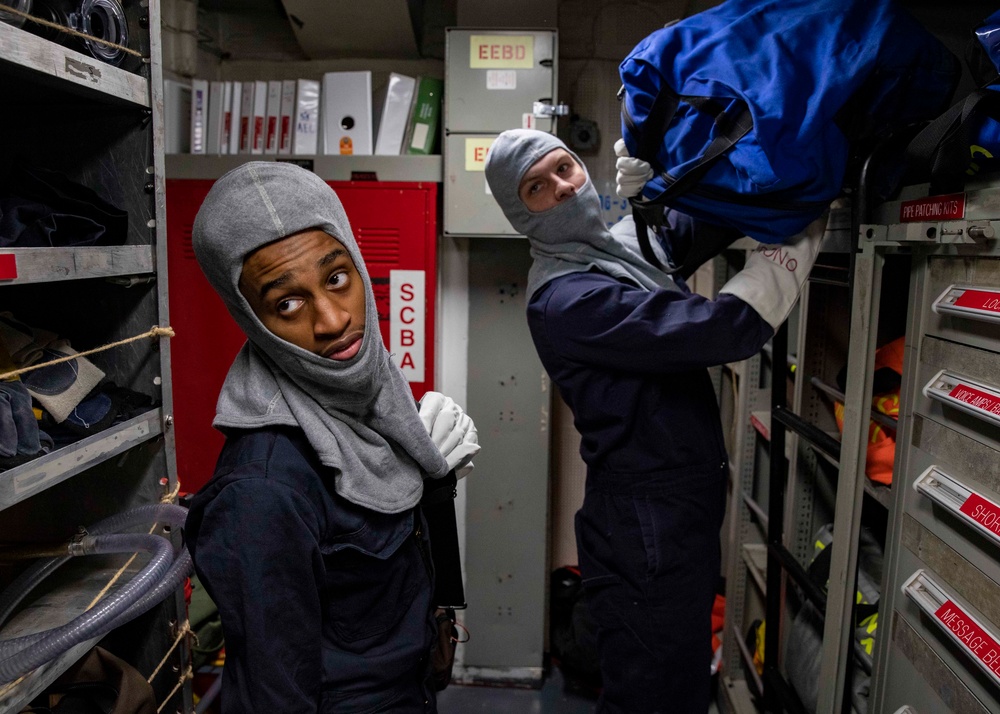 USS Porter Conducts General Quarters Training Evolution