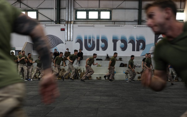 U.S. Marines with 3rd ANGLICO conduct Krav Maga during Intrepid Maven