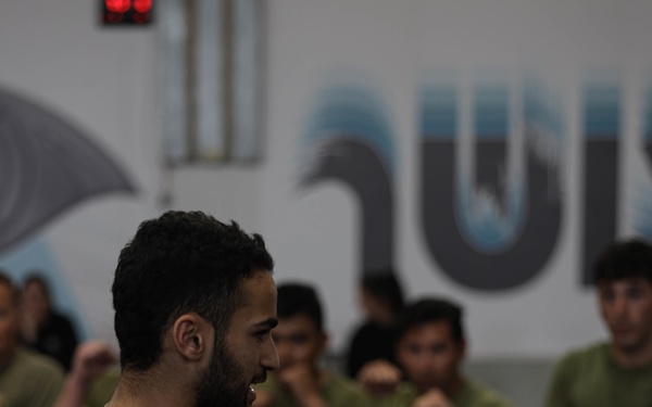 U.S. Marines with 3rd ANGLICO conduct Krav Maga during Intrepid Maven