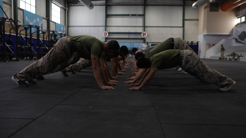 U.S. Marines with 3rd ANGLICO conduct Krav Maga during Intrepid Maven