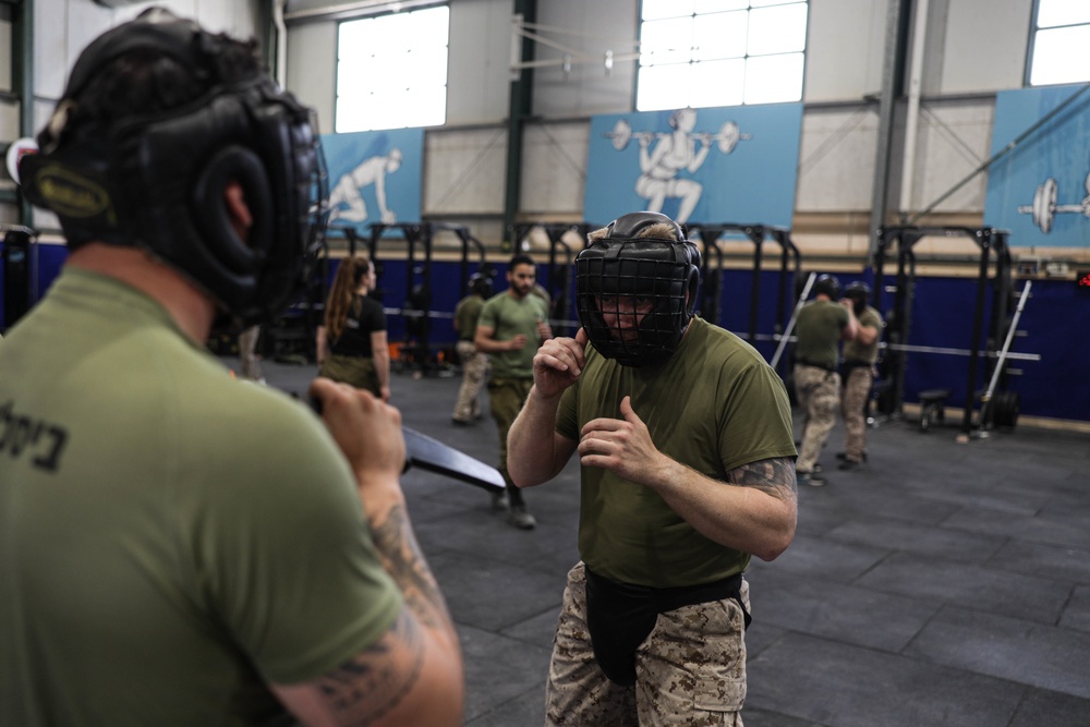 U.S. Marines with 3rd ANGLICO conduct Krav Maga during Intrepid Maven