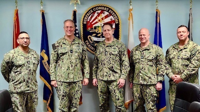 Commander, Navy Regional Maintenance Center and Director, Surface Ship Maintenance, Modernization, and Sustainment Observes STAVE-CS Training Systems