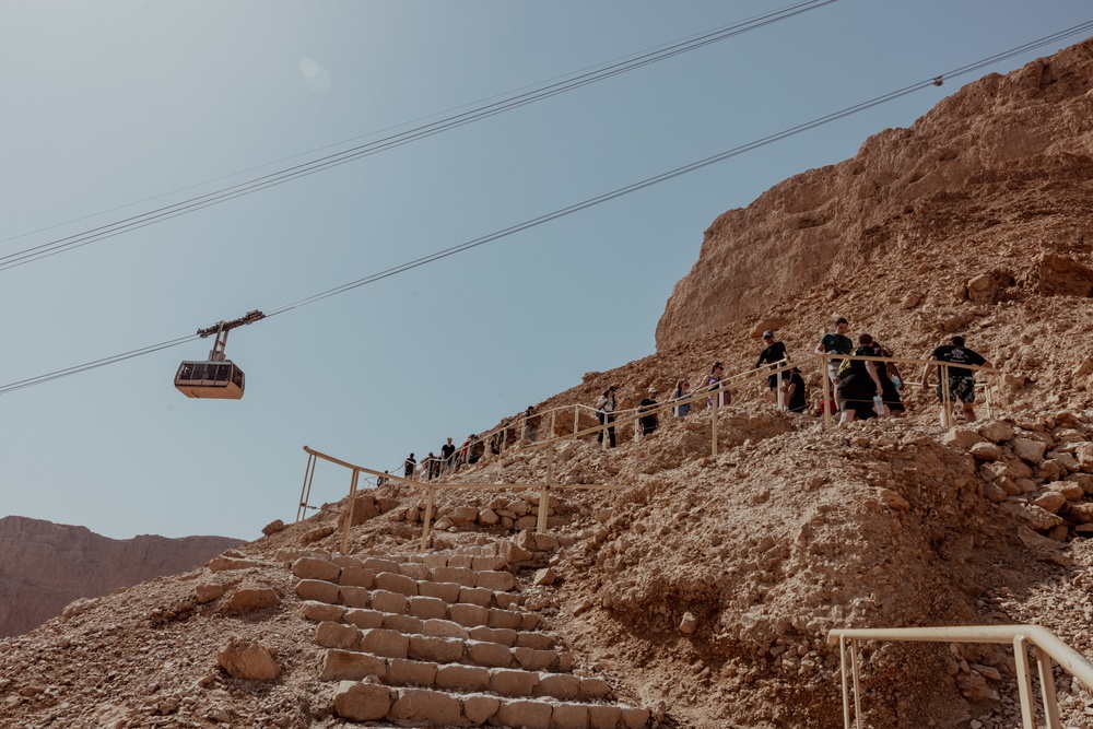 2nd AABn Marines visit Masada National Park during Intrepid Maven 23.2