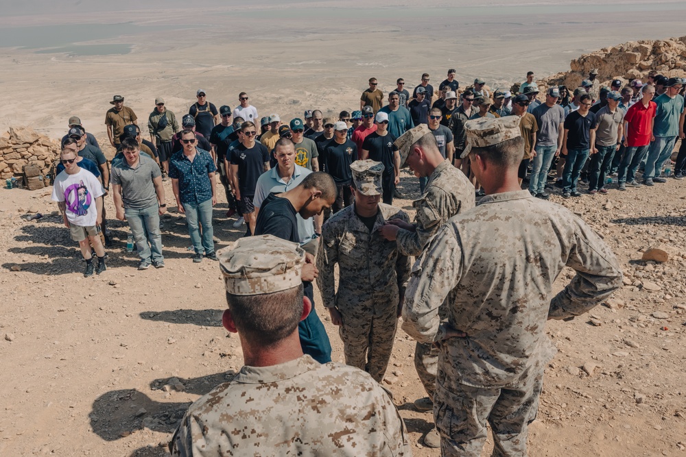 2nd AABn Marines visit Masada National Park during Intrepid Maven 23.2