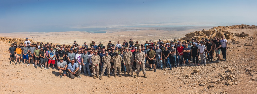 2nd AABn Marines visit Masada National Park during Intrepid Maven 23.2