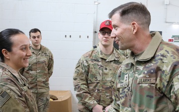 Maj. Gen. Hodne visits Tapa Army Base