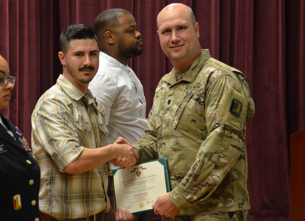 890th Engineer Battalion Hosts Purple Heart Ceremony