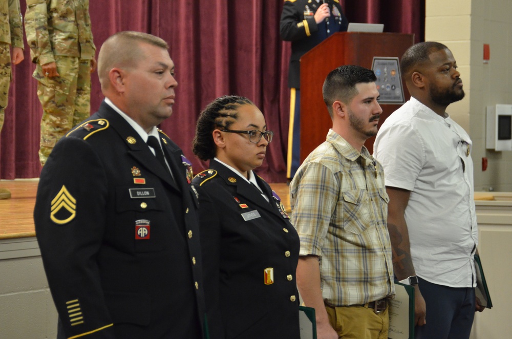 890th Engineer Battalion Hosts Purple Heart Ceremony