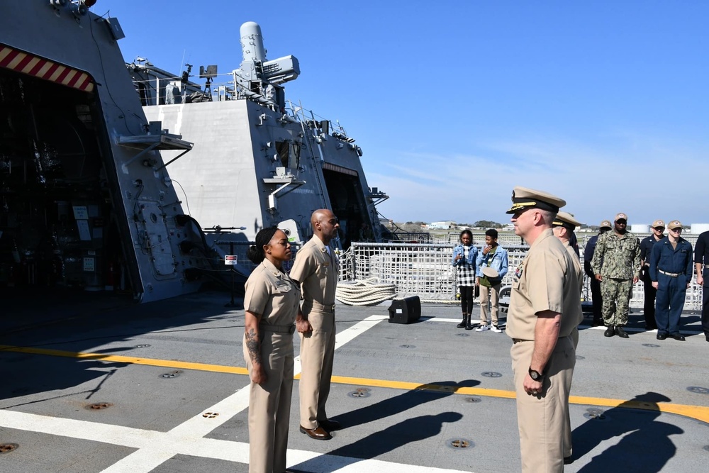 Navy Husband and Wife Promoted to Command Master Chief