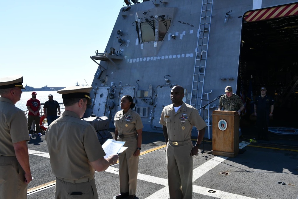 Navy Husband and Wife Promoted to Command Master Chief