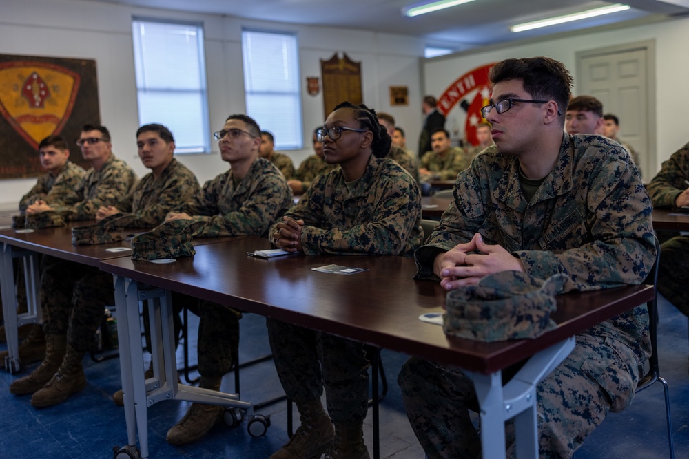 Medal of Honor Recipient Dakota Meyer Visits Marines with 2d MARDIV