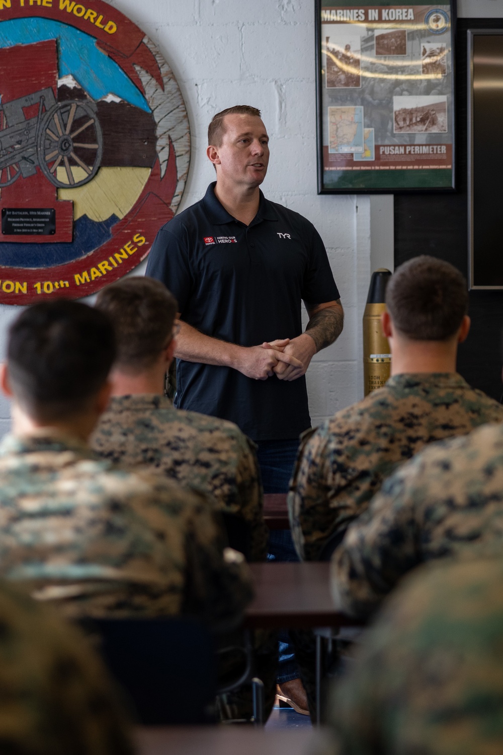 Medal of Honor Recipient Dakota Meyer Visits Marines with 2d MARDIV