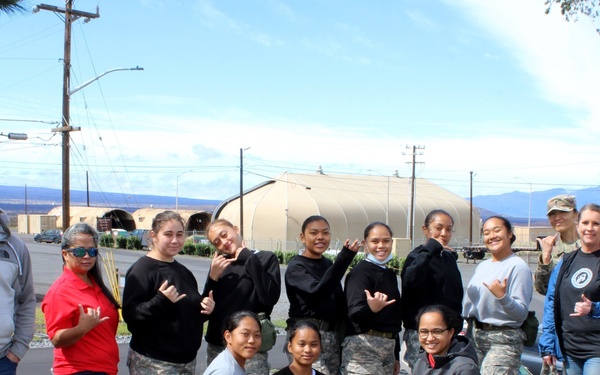 YCA tree planting at PTA