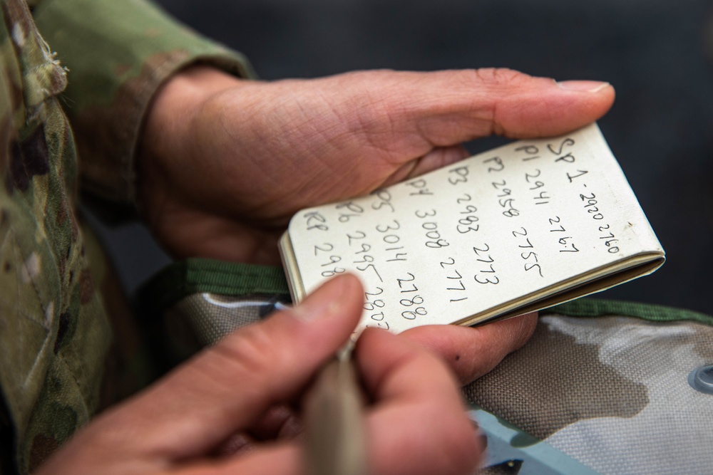 A Soldier writes their points