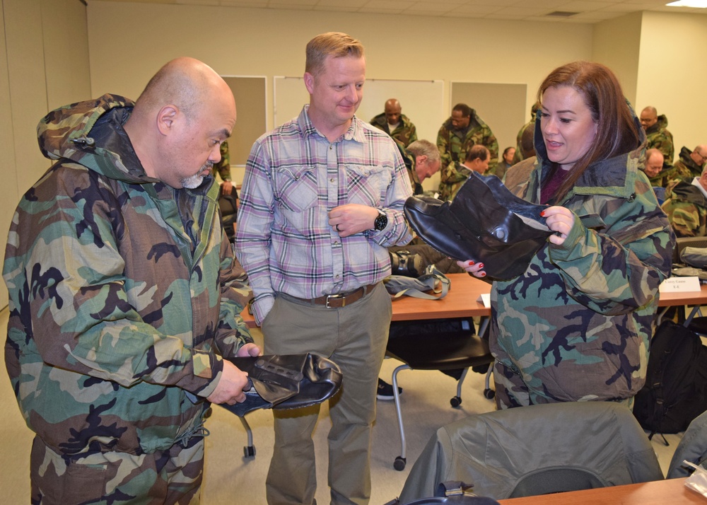 DA Civilians undergo CBRN training