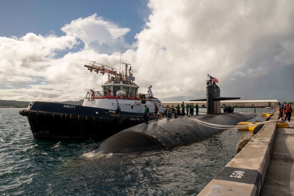 USS Key West departs Guam after 10 years Forward Deployed