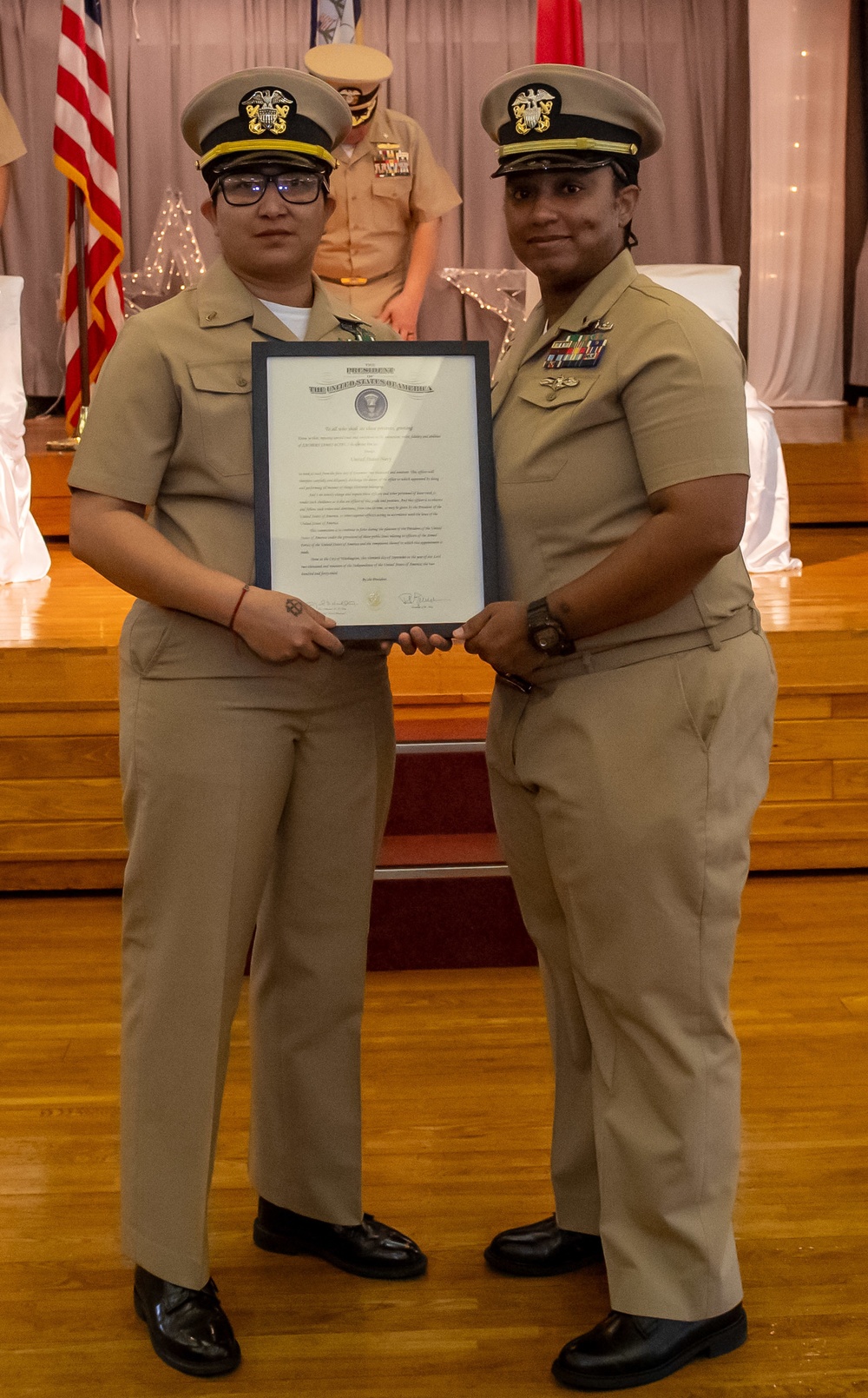 Ensign Jennifer Varmall's Commissioning Ceremony