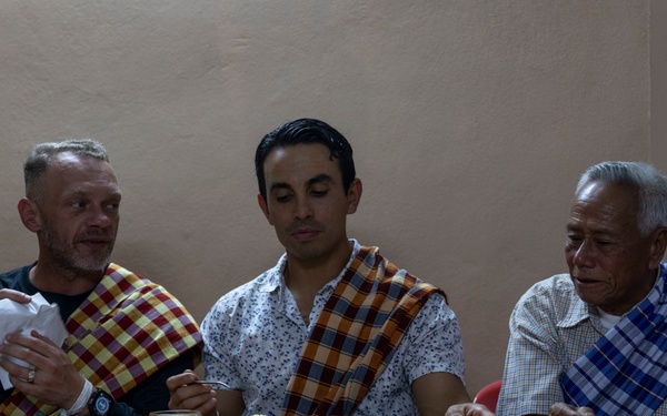 Recovery Team's ceremonial dinner with local guest house family