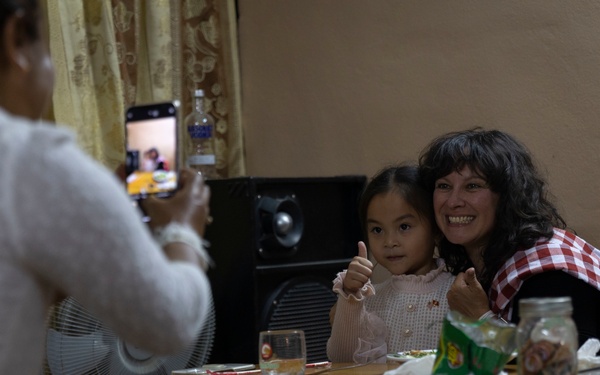 Recovery Team's ceremonial dinner with local guest house family