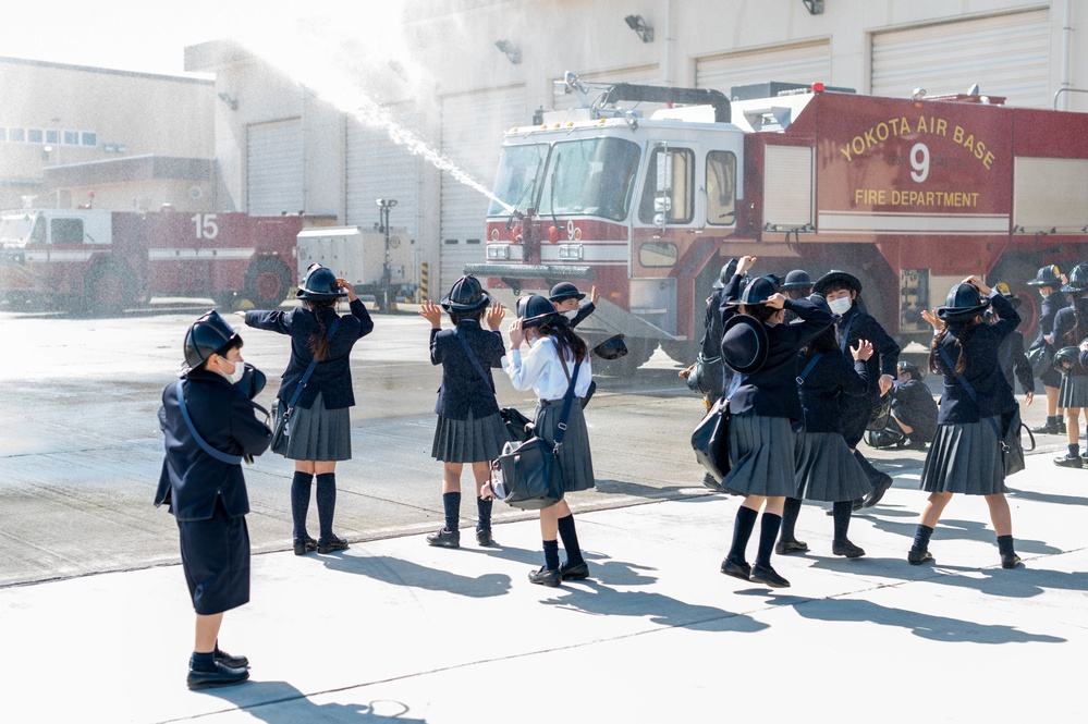 Future firefighters at Yokota