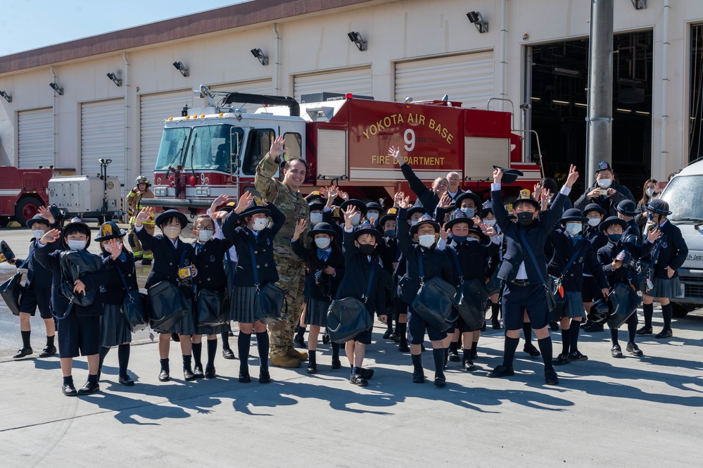 Future firefighters at Yokota