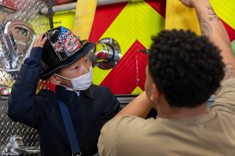 Future firefighters at Yokota