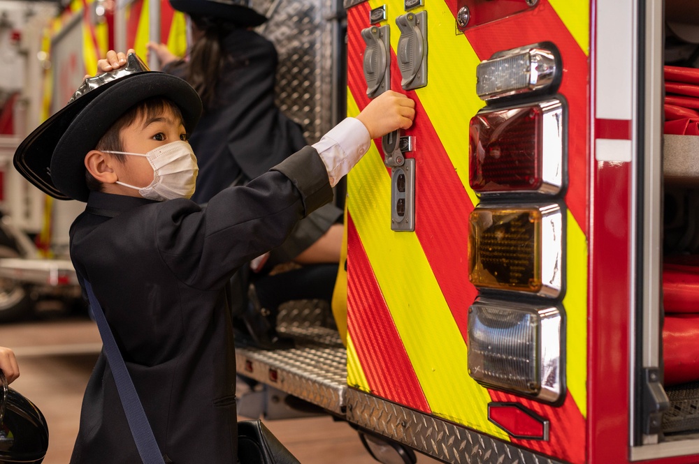 Future firefighters at Yokota