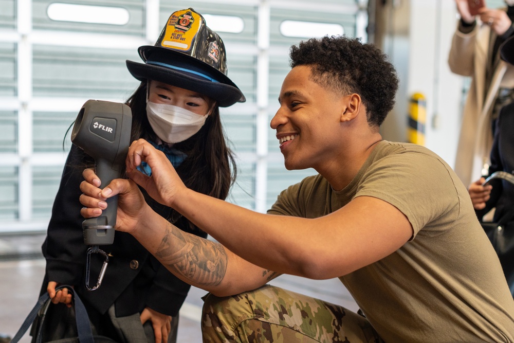 Future firefighters at Yokota