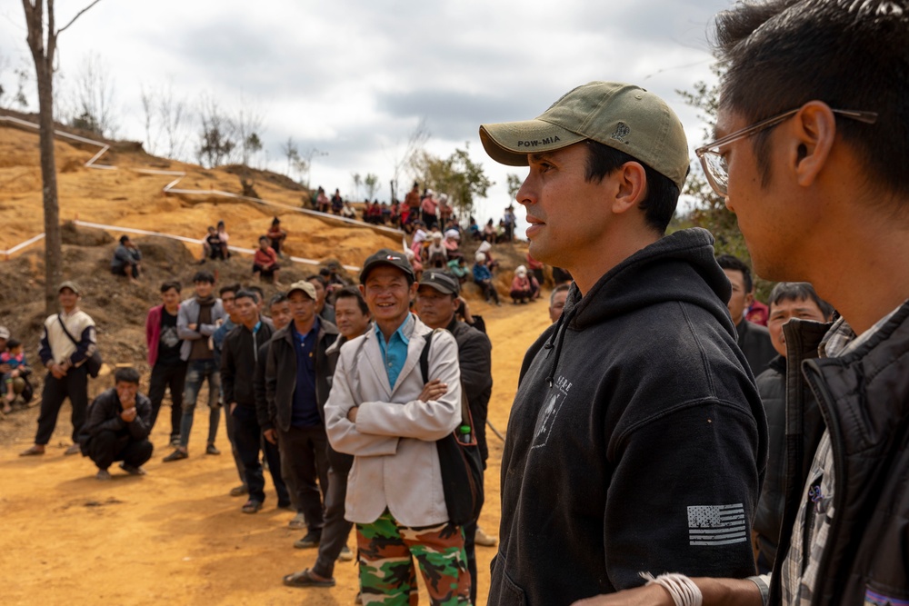 Recovery Team celebrate end of mission with local workers in Laos