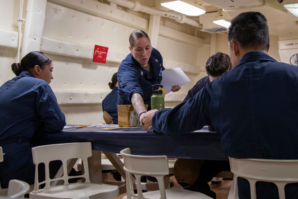 Advancement Exam Aboard Anchorage