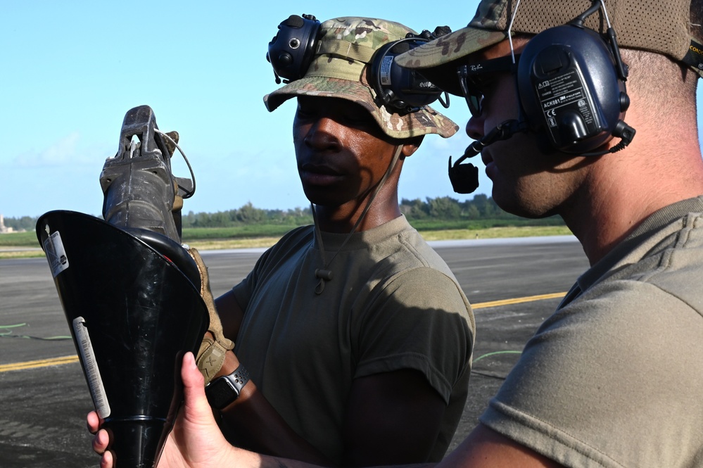 F-22 Raptors launch, land during AR 23-1