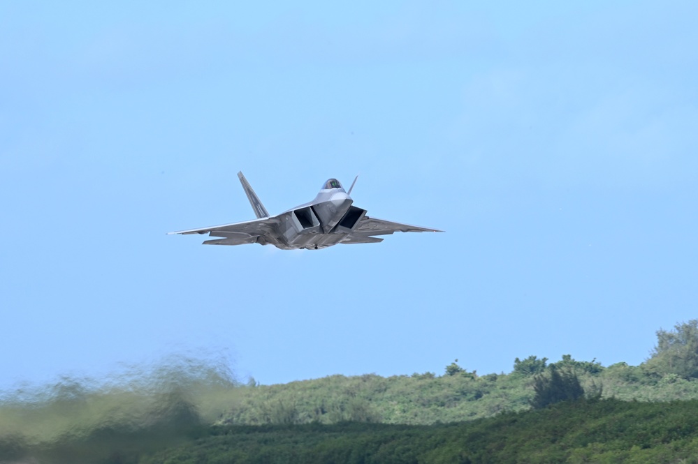 F-22 Raptors launch, land during AR 23-1